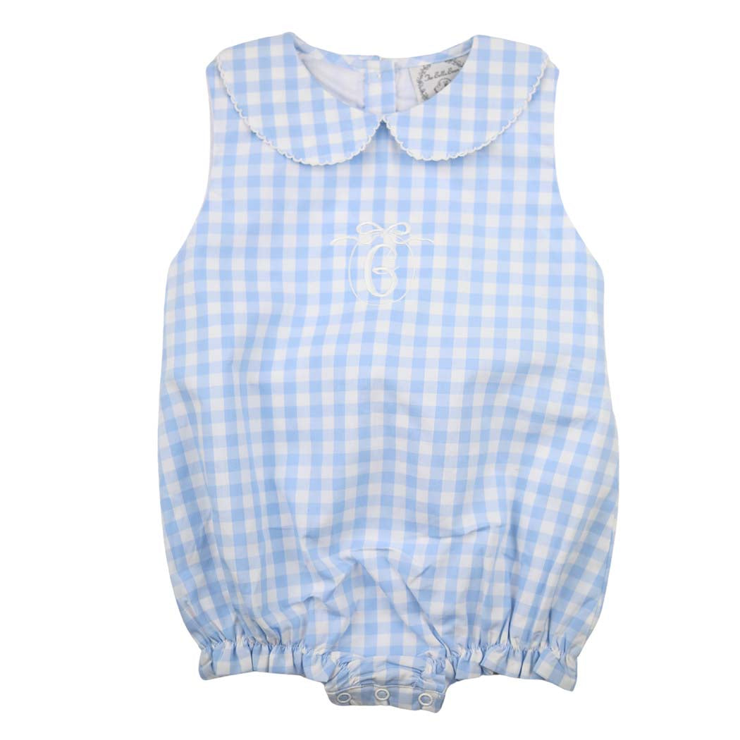 Blue Gingham Girls Bubble