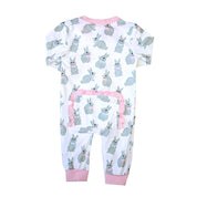 Girls Easter Bunny Knit Zippy Romper