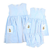 Gingham Easter Bunny Sleeveless Dress