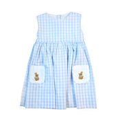 Gingham Easter Bunny Sleeveless Dress