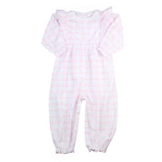 Lucy Pink Checkered Romper