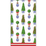 Paper Guest Towels | Christmas Topiaries