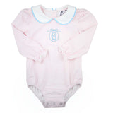 Pink Gingham RicRac Collar Bubble