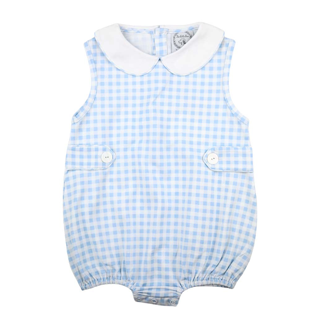 Boys Blue Gingham Bubble