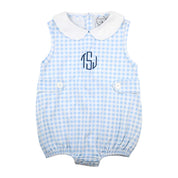 Boys Blue Gingham Bubble