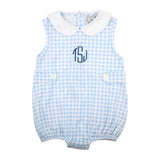 Boys Blue Gingham Bubble