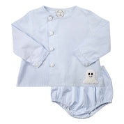 Blue Halloween Ghost Bloomer Set