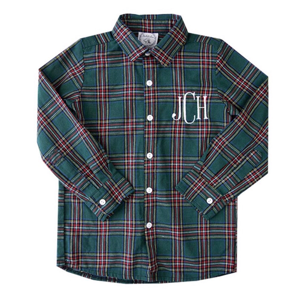 Julian Green Tartan Button-Down Shirt