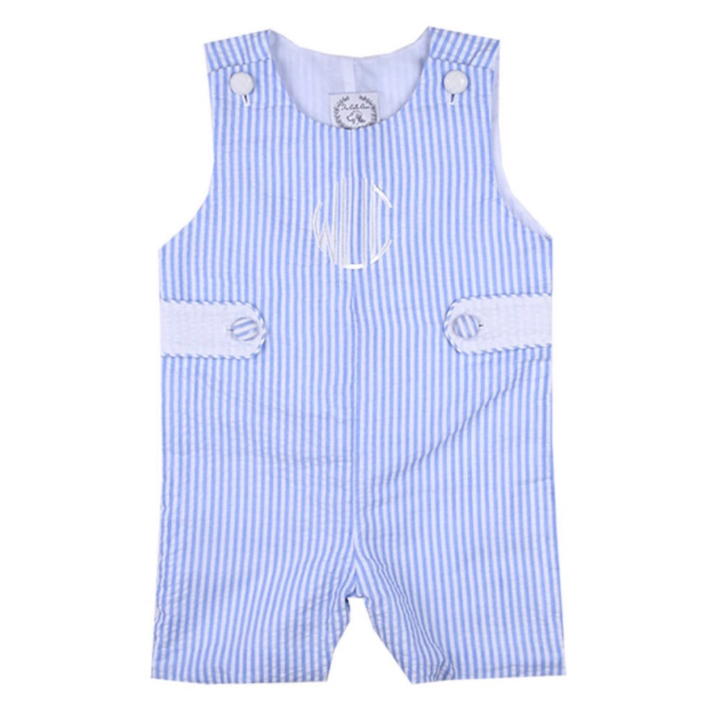 Connor Seersucker Shortall in Light Blue