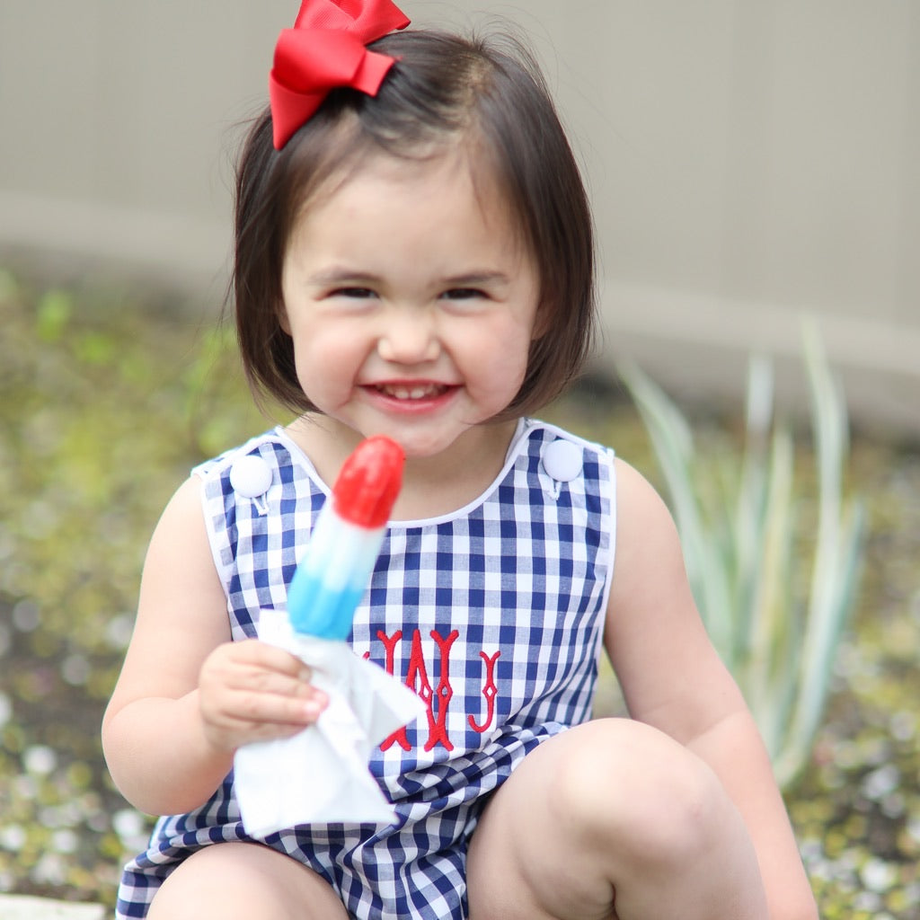 Bailey Summer Bubble in Navy Gingham