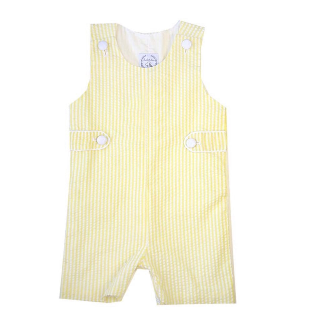 Connor Seersucker Shortall in Yellow