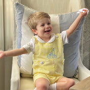 Connor Seersucker Shortall in Yellow