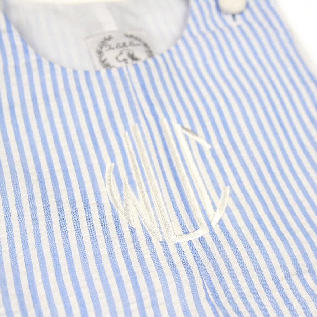 Connor Seersucker Shortall in Light Blue