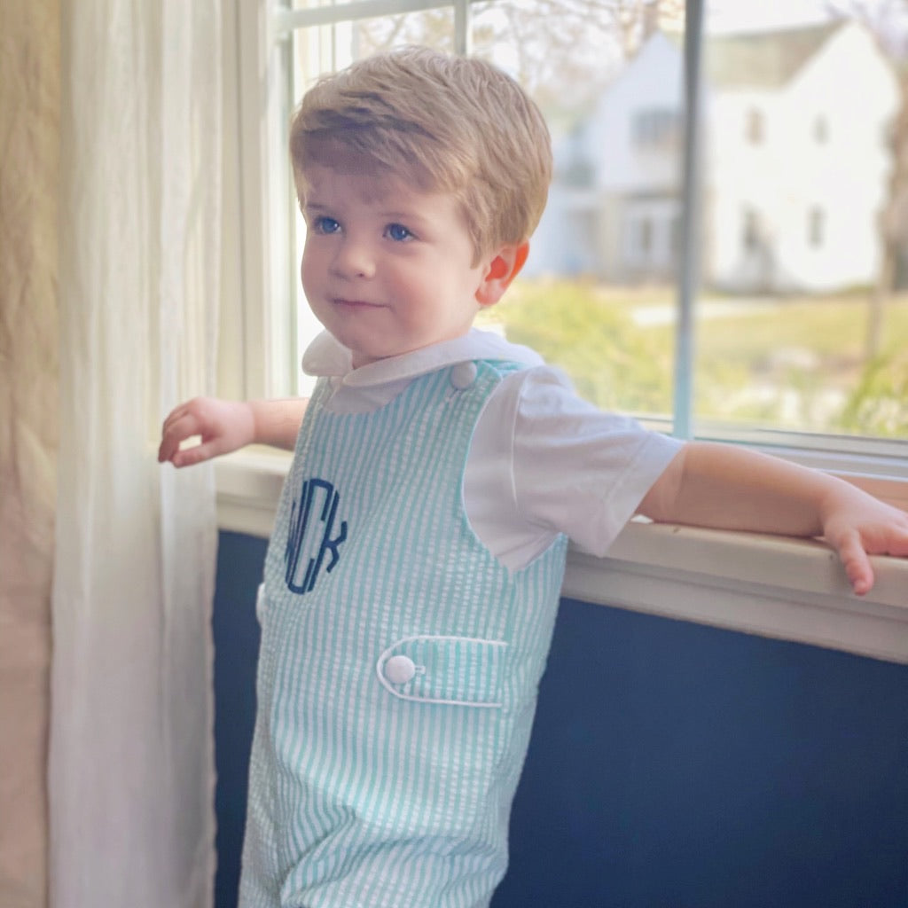 Connor Seersucker Shortall in Mint