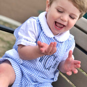 Connor Seersucker Shortall in Light Blue