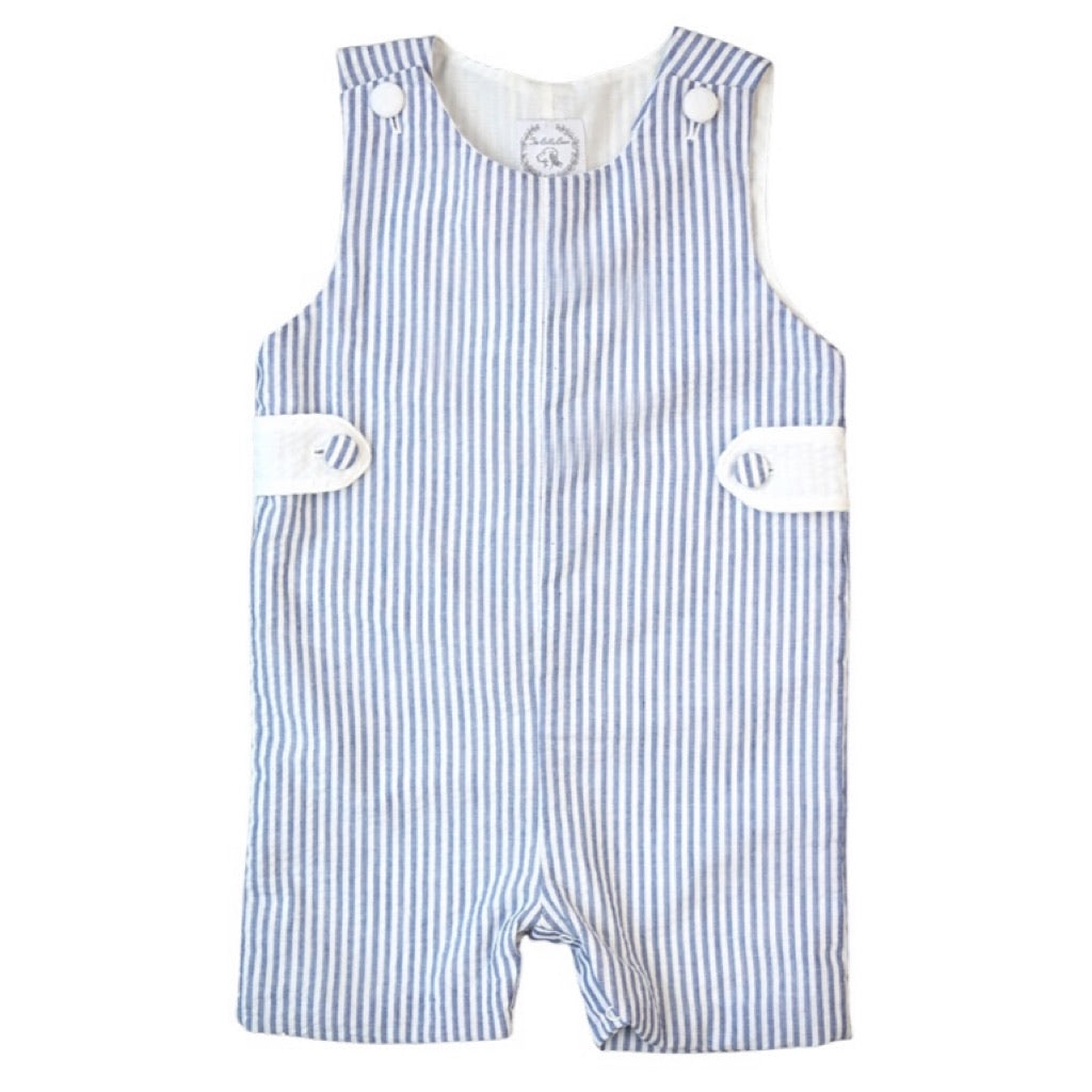 Connor Seersucker Shortall in Navy