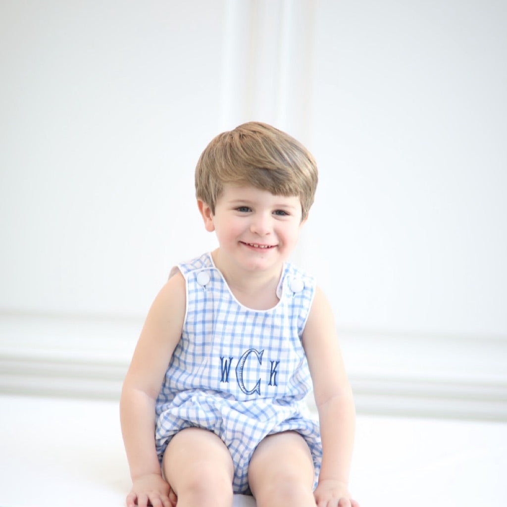 Bailey Summer Bubble in Light Blue Windowpane