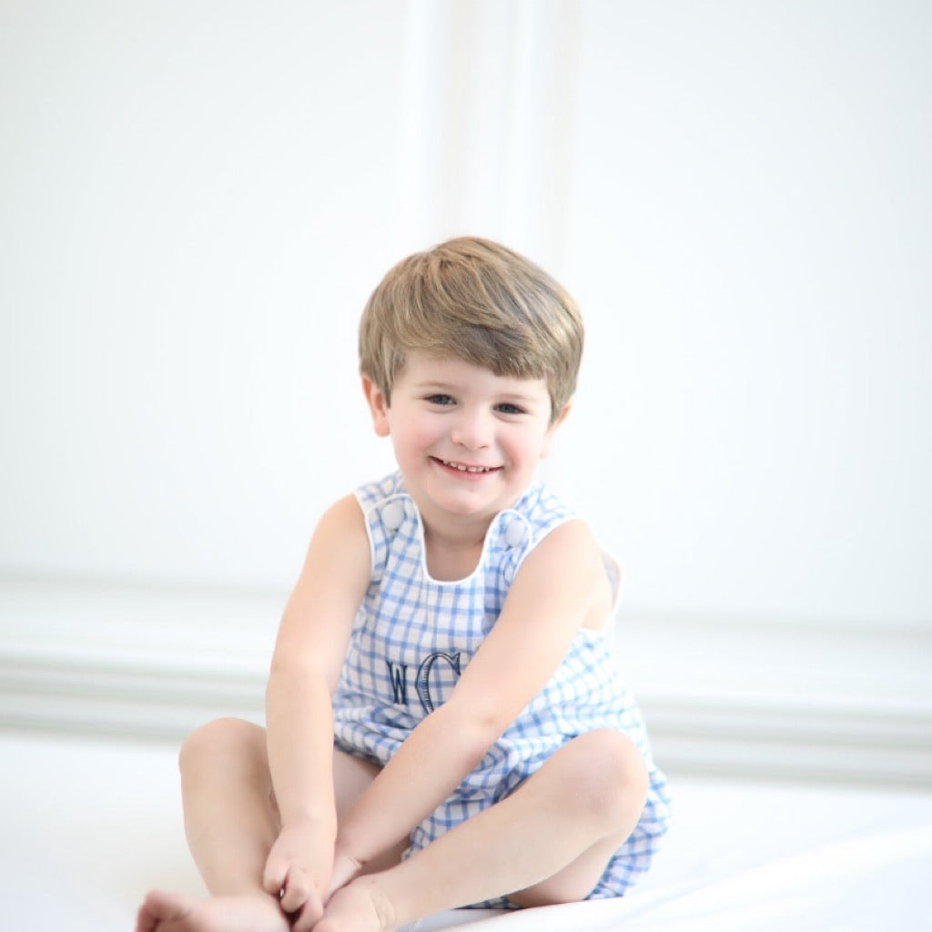Bailey Summer Bubble in Light Blue Windowpane