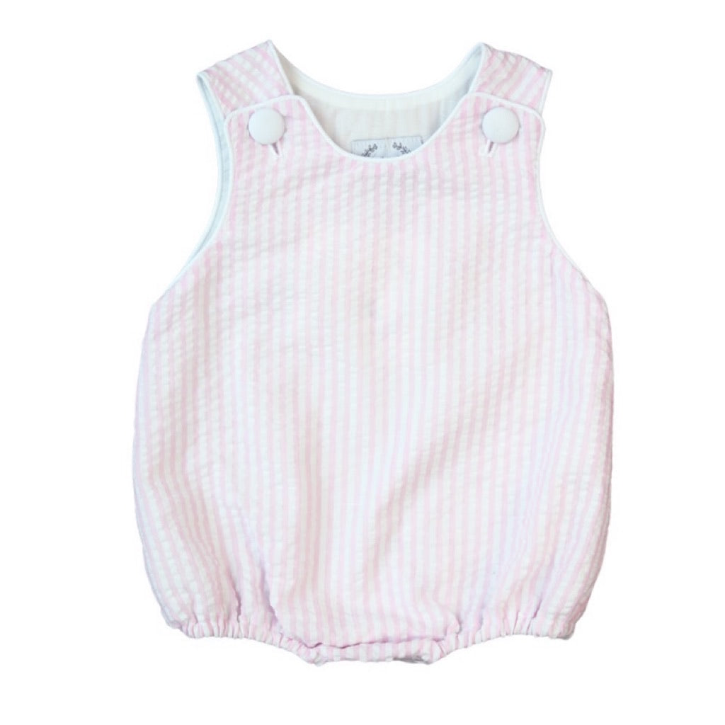 Bailey Summer Bubble in Pink Seersucker
