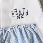Sawyer Gingham Swing Set in Blue