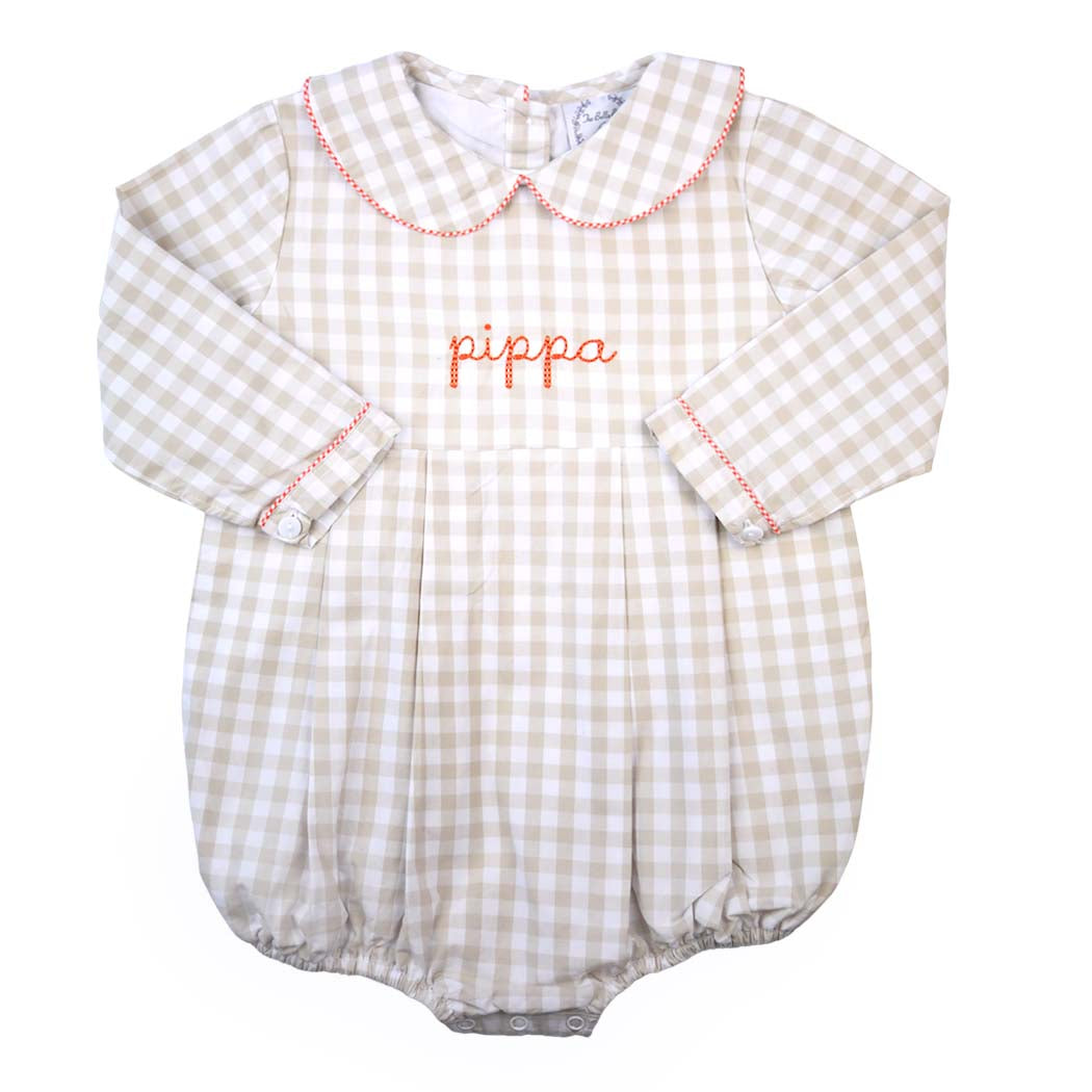 Autumn Khaki Gingham Unisex Bubble