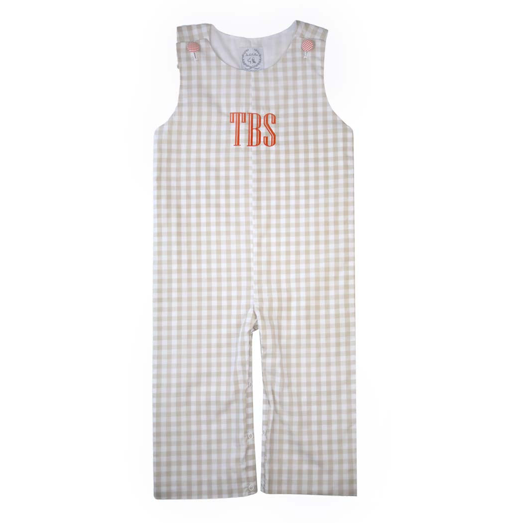 Autumn Khaki Gingham Longall