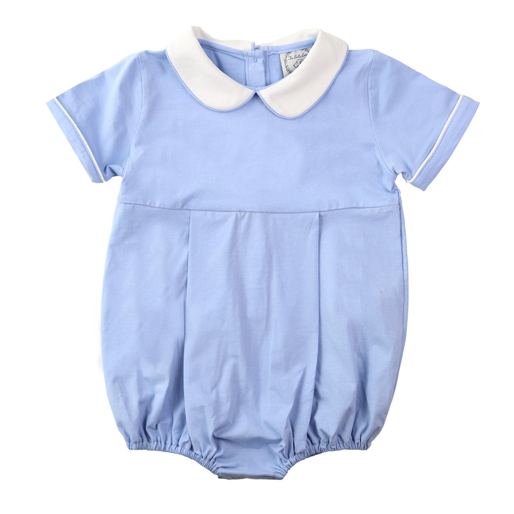 Baby Blue Laine Short-Sleeve Bubble Bodysuit