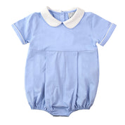 Baby Blue Laine Short-Sleeve Bubble Bodysuit