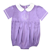 Lilac Laine Short-Sleeve Bubble Bodysuit