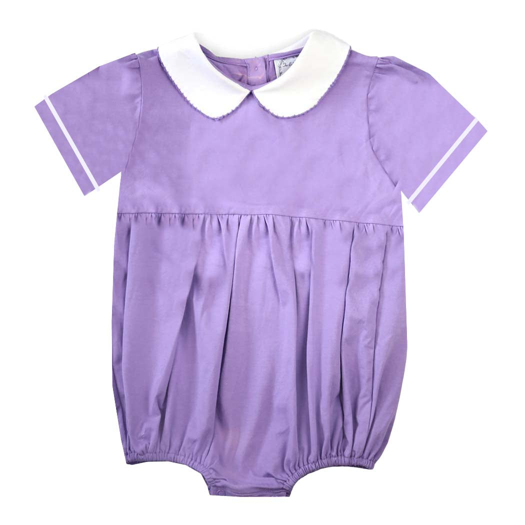 Lilac Laine Short-Sleeve Bubble Bodysuit