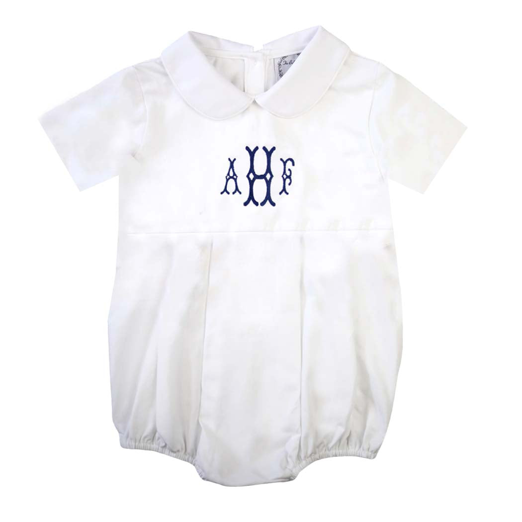 White Laine Short-Sleeve Bubble Bodysuit