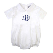 White Laine Short-Sleeve Bubble Bodysuit