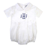 White Laine Short-Sleeve Bubble Bodysuit