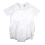 White Laine Short-Sleeve Bubble Bodysuit