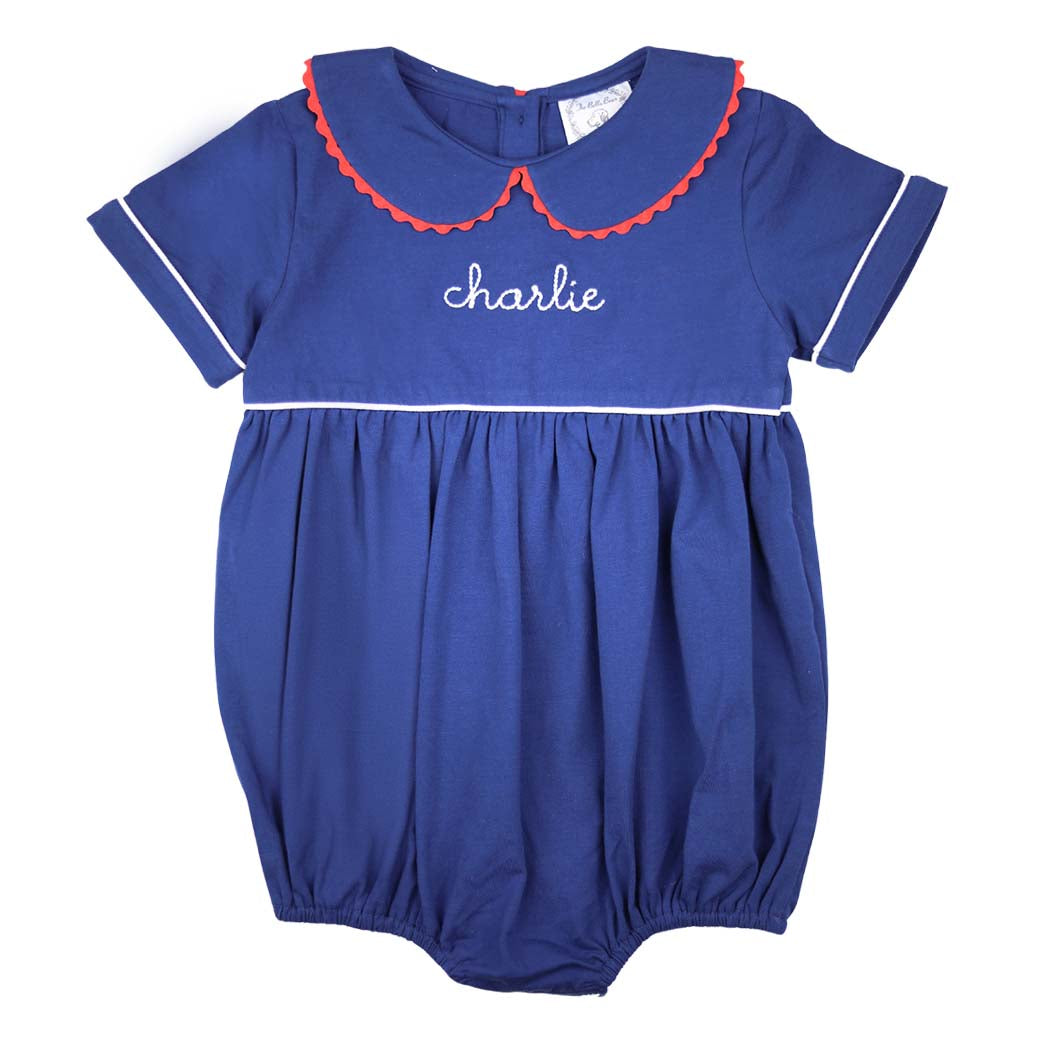Chatham Navy & Ric Rac Unisex Bubble