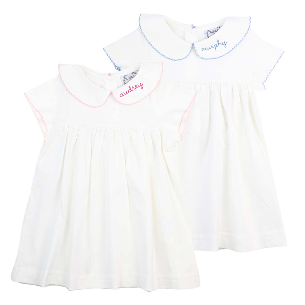 Pink Picot Baby Day Gown