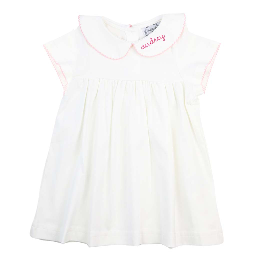Pink Picot Baby Day Gown