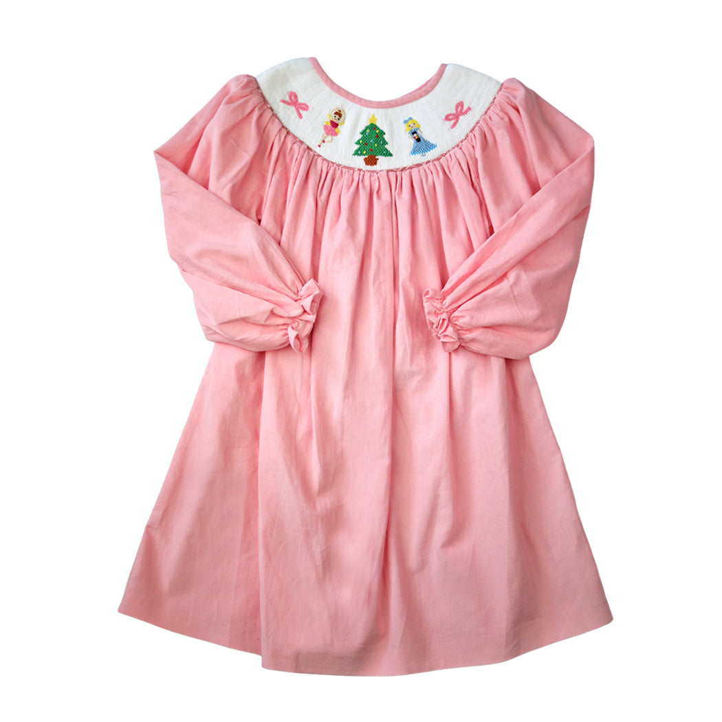 Pink Smocked Nutcracker Dress