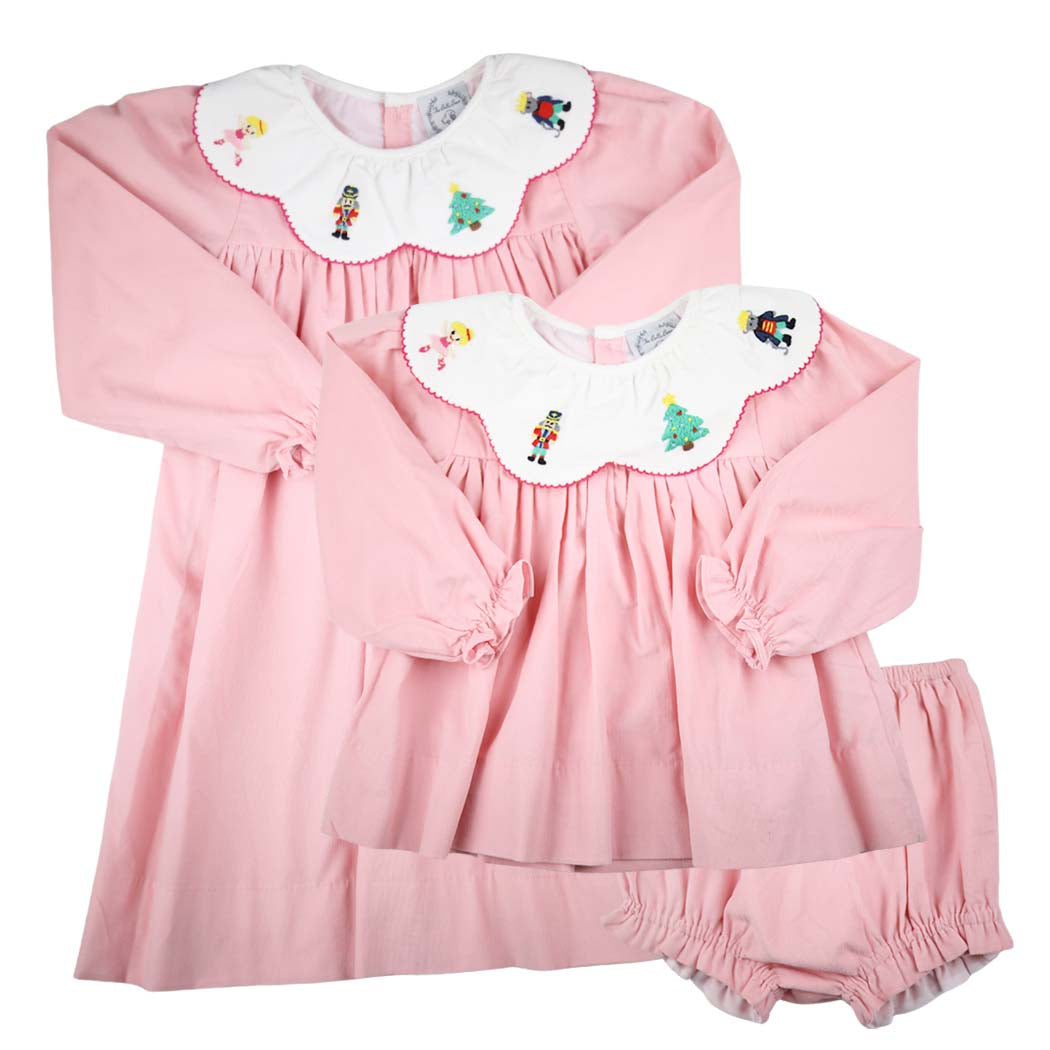 Pink Corduroy Nutcracker Swing Set