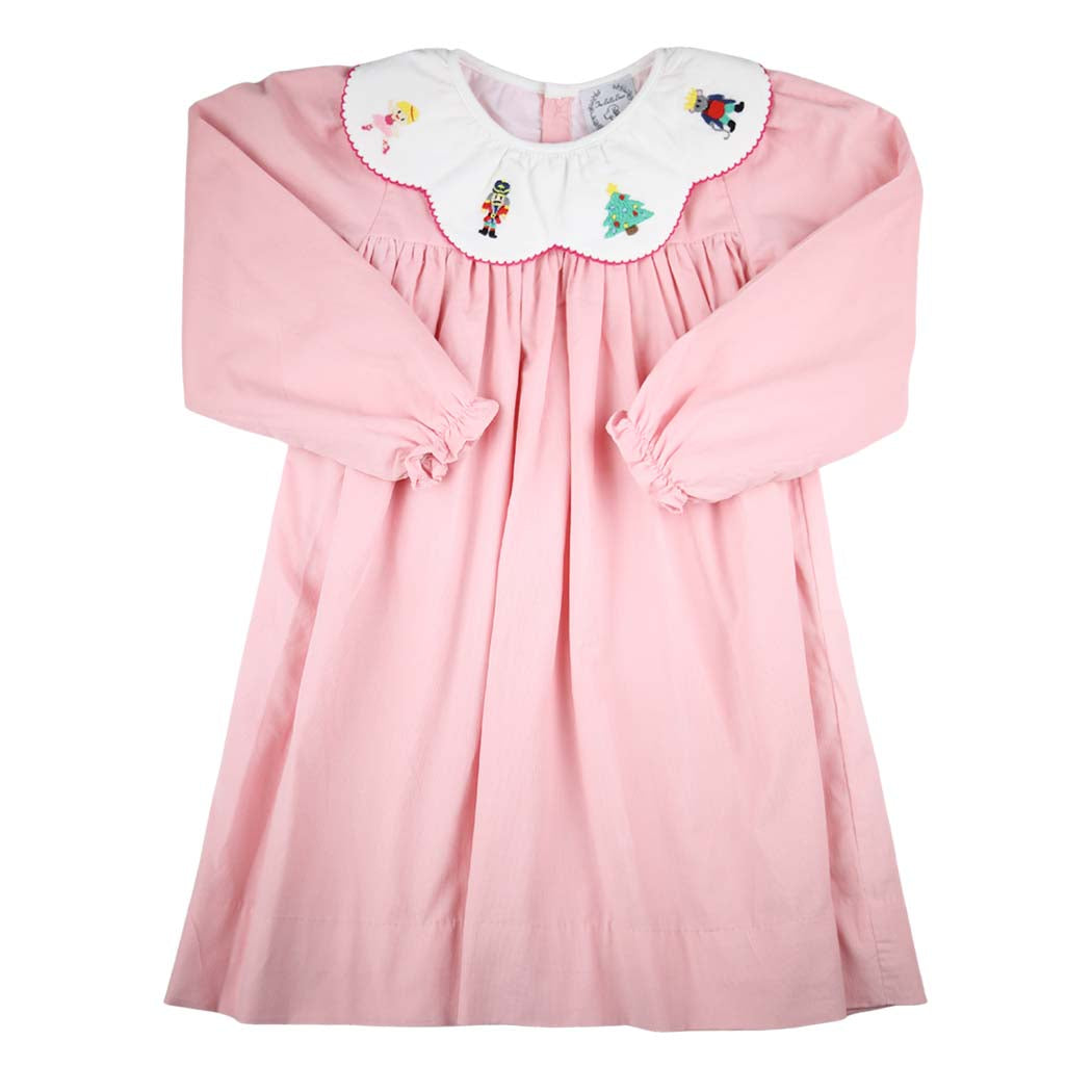 Pink Corduroy Nutcracker Dress