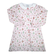 Pink Christmas Scene Dress