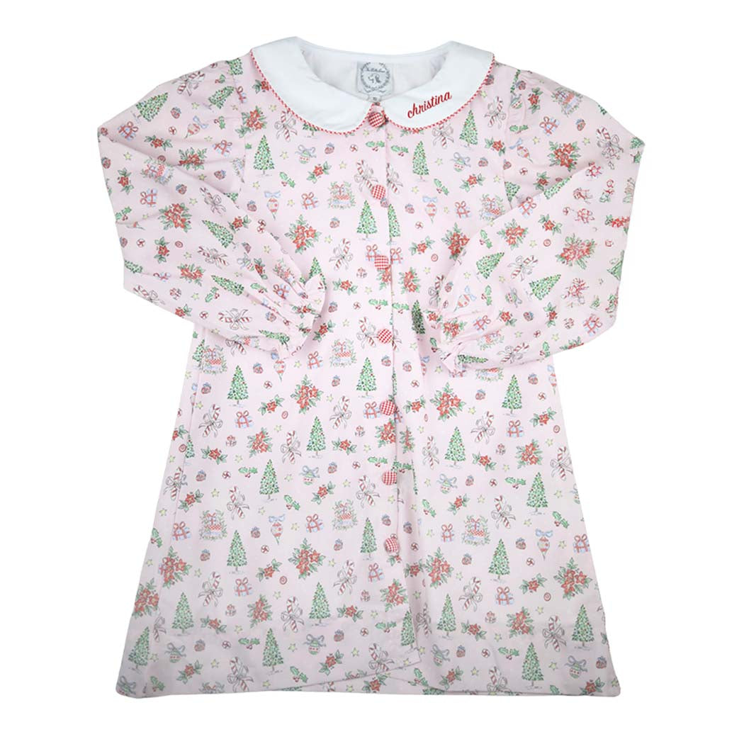 Pink Christmas Scene Dress