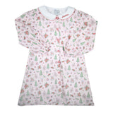 Pink Christmas Scene Dress