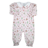 Pink Christmas Scene Romper