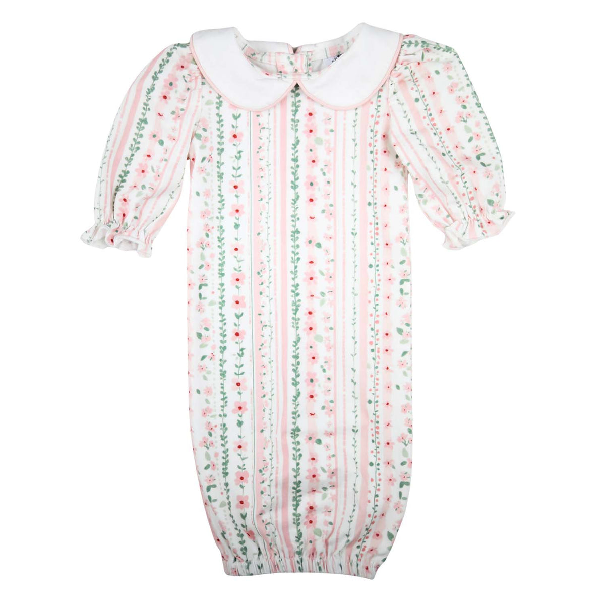 Pink Floral Baby Gown