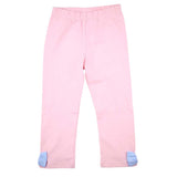 Pink Leggings with Baby Blue Bows