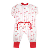 Christmas Bow Zippy Romper