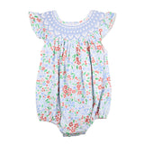 Annie Smocked Floral Bubble
