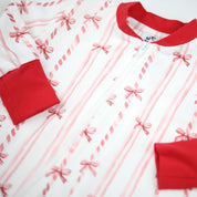 Christmas Bow Zippy Romper