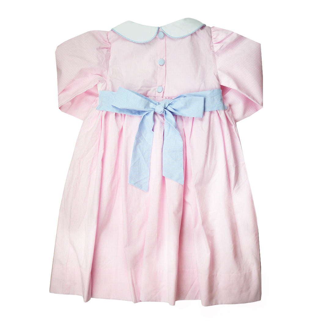 Smocked Pink Heart Dress